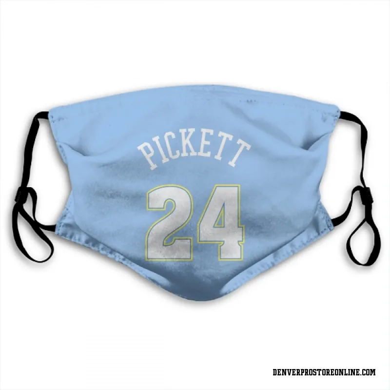 Blue Denver Nuggets  Jalen Pickett Power  Face Mask (With 2 Free PM2.5 Filters)