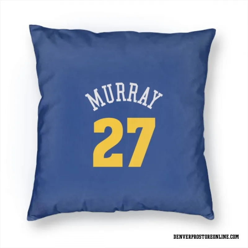 Blue Denver Nuggets  Jamal Murray  Pillow Cover (18 X 18)