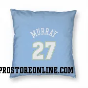 Blue Denver Nuggets  Jamal Murray Power  Pillow Cover (18 X 18)