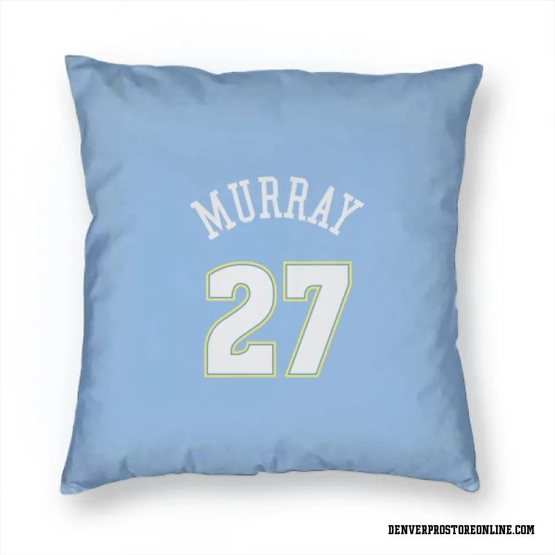 Blue Denver Nuggets  Jamal Murray Power  Pillow Cover (18 X 18)