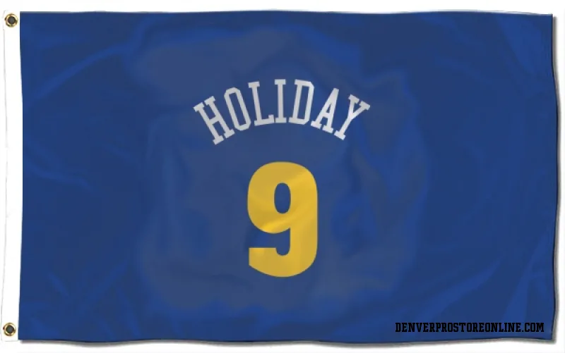 Blue Denver Nuggets  Justin Holiday  Flag (3 X 5)