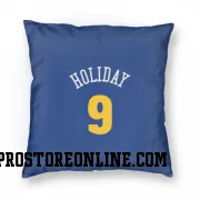 Blue Denver Nuggets  Justin Holiday  Pillow Cover (18 X 18)