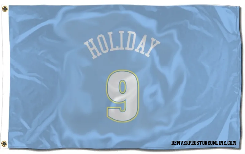 Blue Denver Nuggets  Justin Holiday Power  Flag (3 X 5)