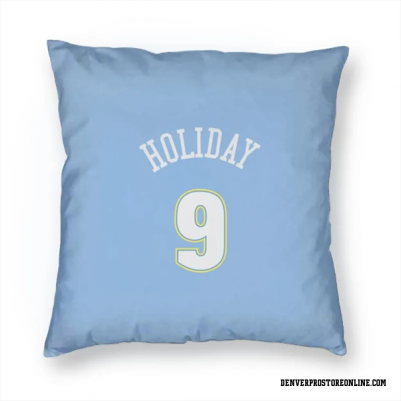 Blue Denver Nuggets  Justin Holiday Power  Pillow Cover (18 X 18)