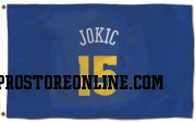 Blue Denver Nuggets  Nikola Jokic  Flag (3 X 5)