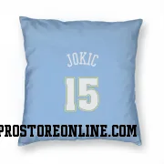 Blue Denver Nuggets  Nikola Jokic Power  Pillow Cover (18 X 18)