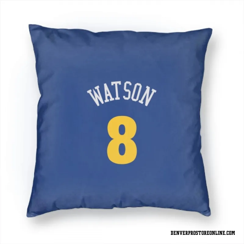 Blue Denver Nuggets  Peyton Watson  Pillow Cover (18 X 18)