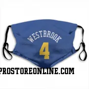 Blue Denver Nuggets  Russell Westbrook  Face Mask (With 2 Free PM2.5 Filters)