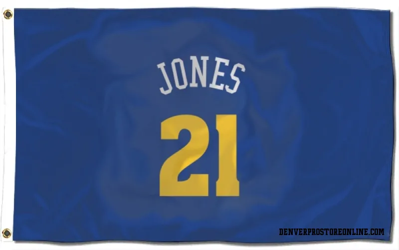 Blue Denver Nuggets  Spencer Jones  Flag (3 X 5)