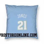 Blue Denver Nuggets  Spencer Jones Power  Pillow Cover (18 X 18)