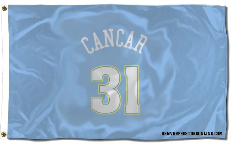 Blue Denver Nuggets  Vlatko Cancar Power  Flag (3 X 5)