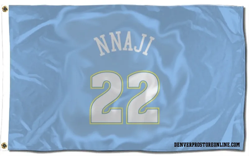 Blue Denver Nuggets  Zeke Nnaji Power  Flag (3 X 5)