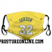 Gold Denver Nuggets  Aaron Gordon  Face Mask (With 2 Free PM2.5 Filters)