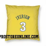 Gold Denver Nuggets  Allen Iverson  Pillow Cover (18 X 18)