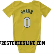 Gold Denver Nuggets  Christian Braun  Newborn & Infant Bodysuit