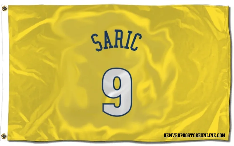 Gold Denver Nuggets  Dario Saric  Flag (3 X 5)