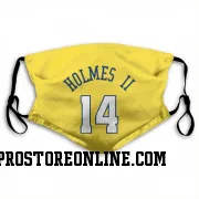 Gold Denver Nuggets  DaRon Holmes II  Face Mask (With 2 Free PM2.5 Filters)