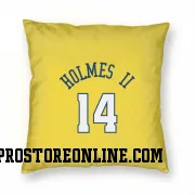 Gold Denver Nuggets  DaRon Holmes II  Pillow Cover (18 X 18)