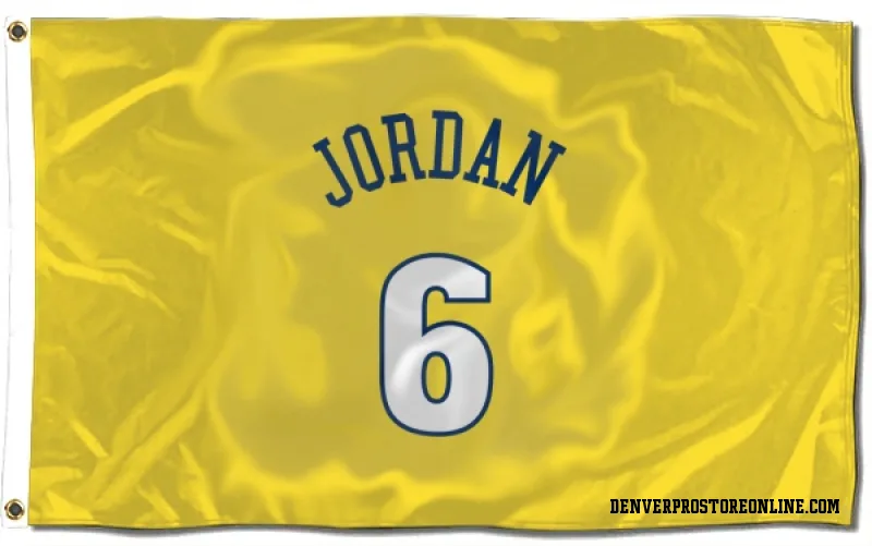 Gold Denver Nuggets  DeAndre Jordan  Flag (3 X 5)