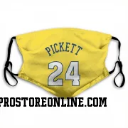 Gold Denver Nuggets  Jalen Pickett  Face Mask (With 2 Free PM2.5 Filters)