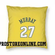 Gold Denver Nuggets  Jamal Murray  Pillow Cover (18 X 18)