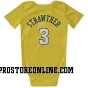 Gold Denver Nuggets  Julian Strawther  Newborn & Infant Bodysuit