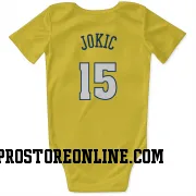 Gold Denver Nuggets  Nikola Jokic  Newborn & Infant Bodysuit