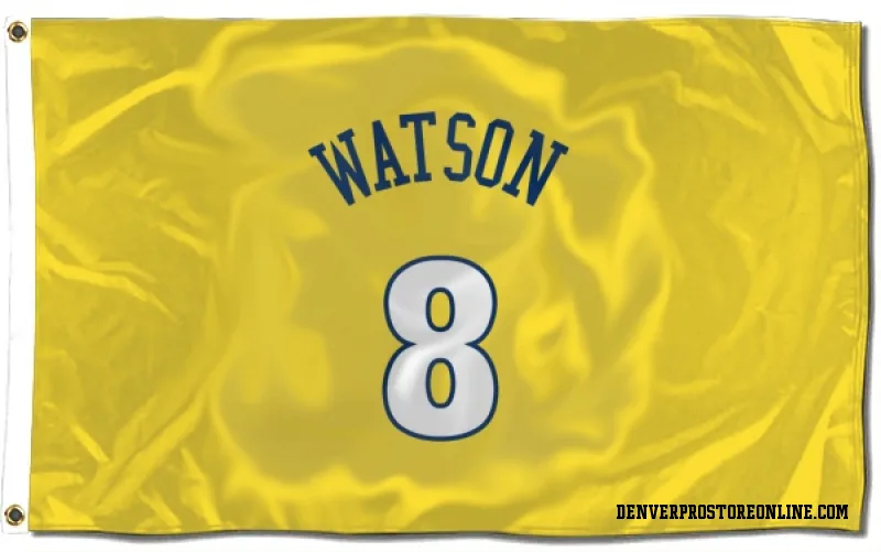 Gold Denver Nuggets  Peyton Watson  Flag (3 X 5)