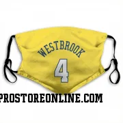 Gold Denver Nuggets  Russell Westbrook  Face Mask (With 2 Free PM2.5 Filters)