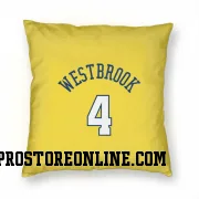 Gold Denver Nuggets  Russell Westbrook  Pillow Cover (18 X 18)