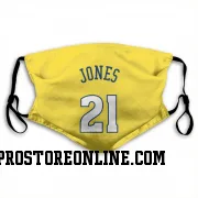 Gold Denver Nuggets  Spencer Jones  Face Mask (With 2 Free PM2.5 Filters)