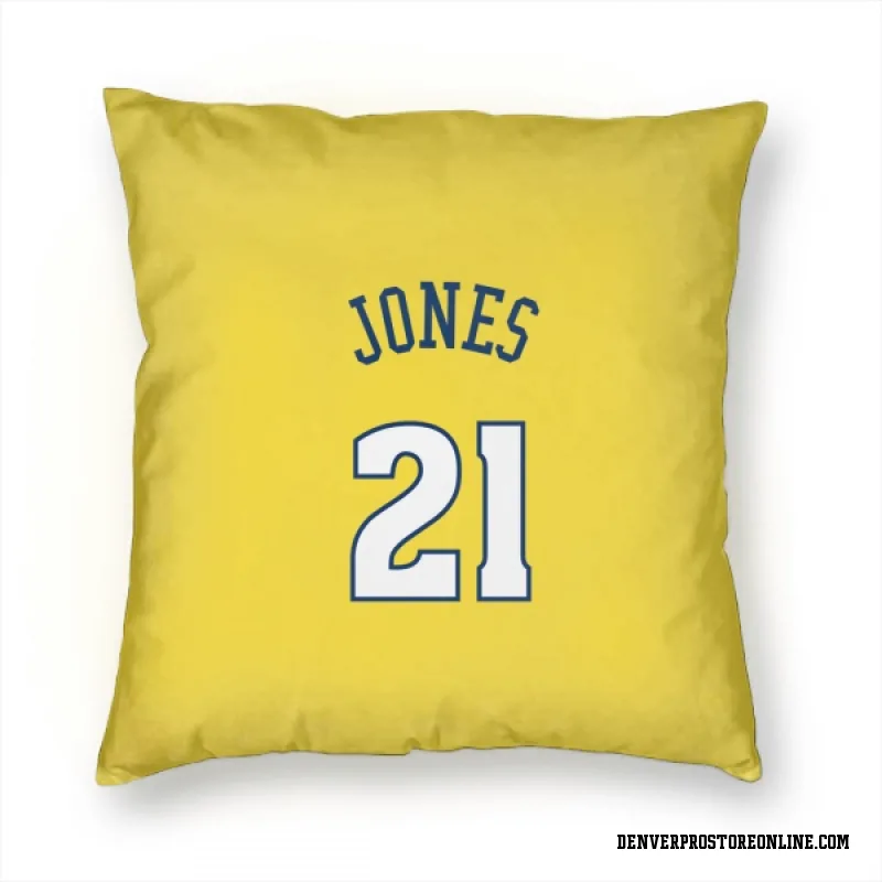 Gold Denver Nuggets  Spencer Jones  Pillow Cover (18 X 18)