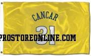 Gold Denver Nuggets  Vlatko Cancar  Flag (3 X 5)