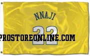 Gold Denver Nuggets  Zeke Nnaji  Flag (3 X 5)