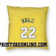 Gold Denver Nuggets  Zeke Nnaji  Pillow Cover (18 X 18)