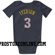 Navy Denver Nuggets  Allen Iverson  Newborn & Infant Bodysuit