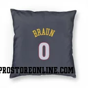 Navy Denver Nuggets  Christian Braun  Pillow Cover (18 X 18)