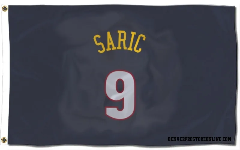 Navy Denver Nuggets  Dario Saric  Flag (3 X 5)