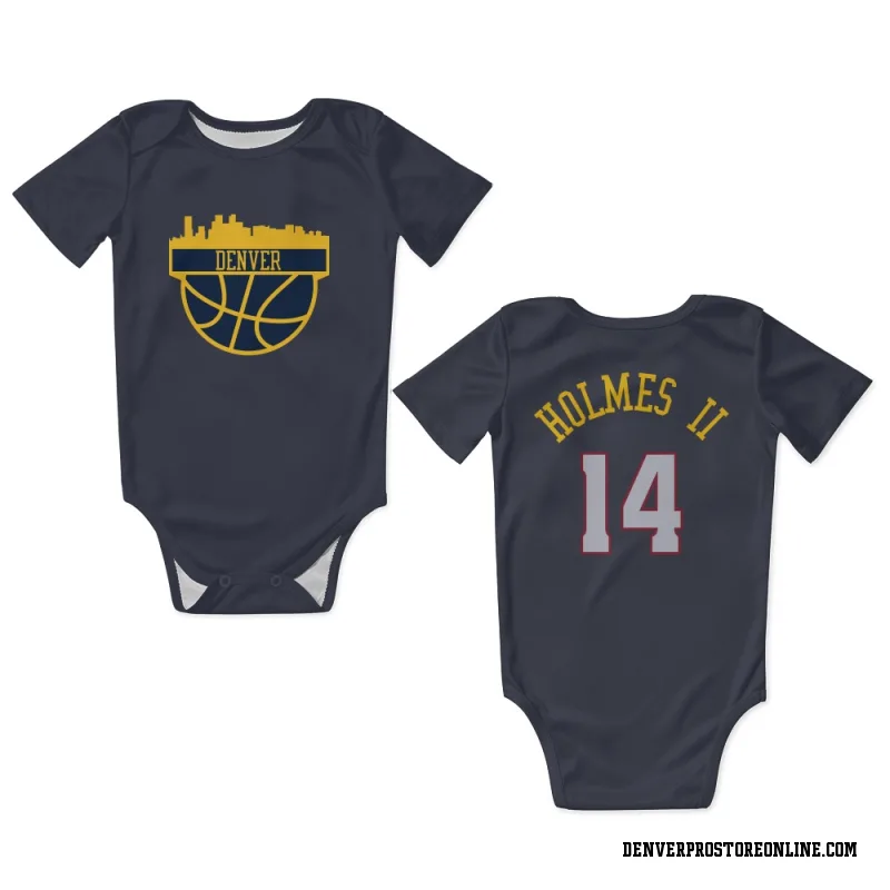 Navy Denver Nuggets  DaRon Holmes II  Newborn & Infant Bodysuit