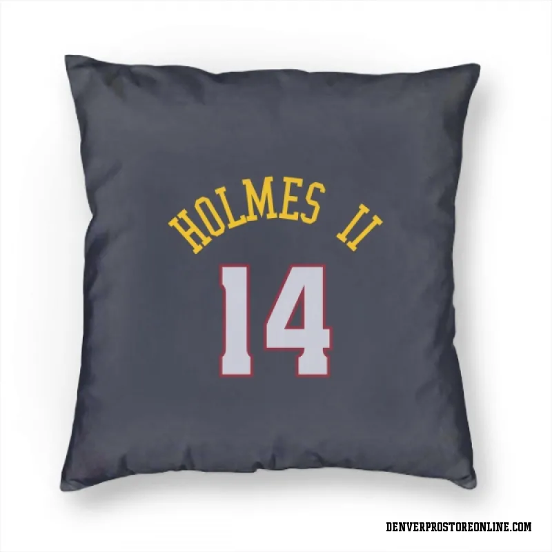 Navy Denver Nuggets  DaRon Holmes II  Pillow Cover (18 X 18)