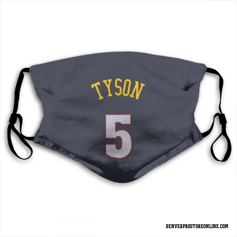 Navy Denver Nuggets  Hunter Tyson  Face Mask (With 2 Free PM2.5 Filters)