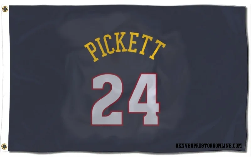 Navy Denver Nuggets  Jalen Pickett  Flag (3 X 5)