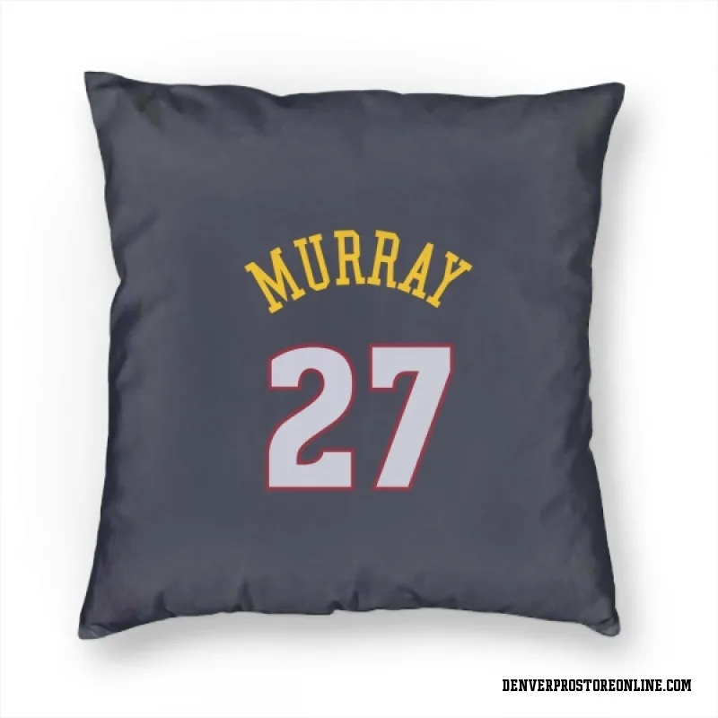 Navy Denver Nuggets  Jamal Murray  Pillow Cover (18 X 18)