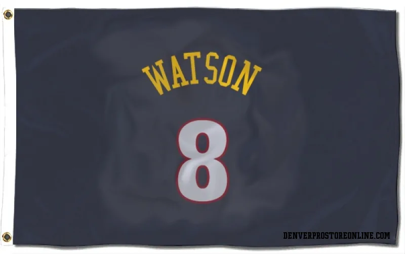 Navy Denver Nuggets  Peyton Watson  Flag (3 X 5)