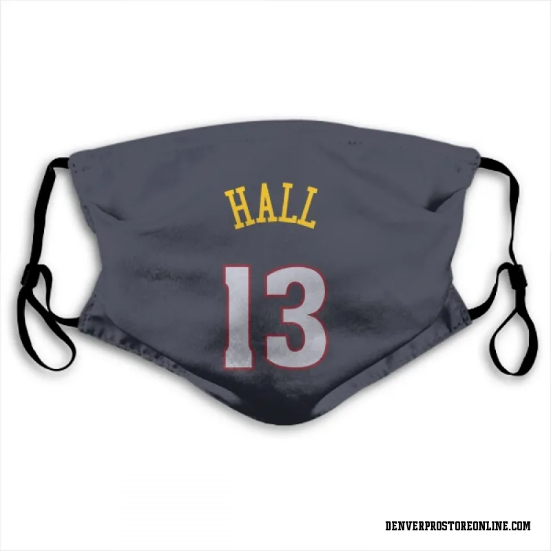 Navy Denver Nuggets  PJ Hall  Face Mask (With 2 Free PM2.5 Filters)