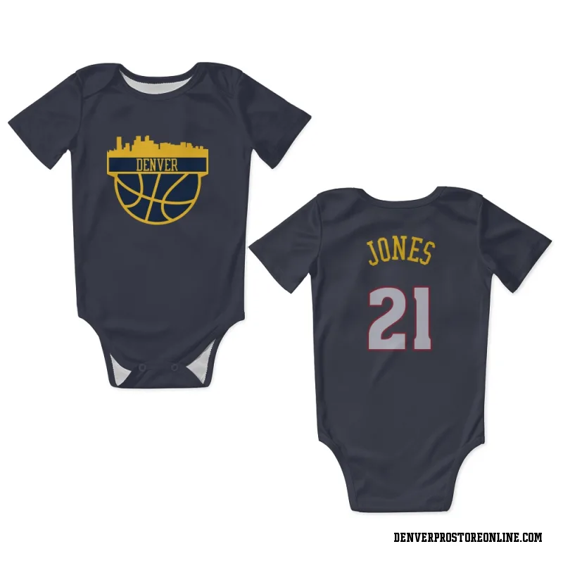 Navy Denver Nuggets  Spencer Jones  Newborn & Infant Bodysuit