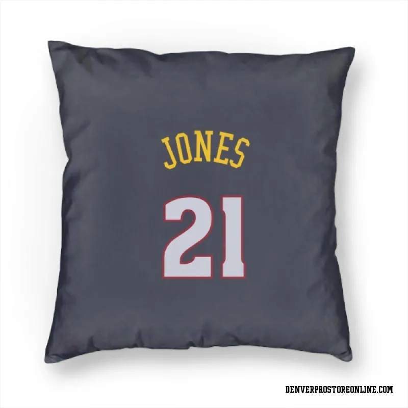 Navy Denver Nuggets  Spencer Jones  Pillow Cover (18 X 18)