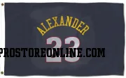 Navy Denver Nuggets  Trey Alexander  Flag (3 X 5)