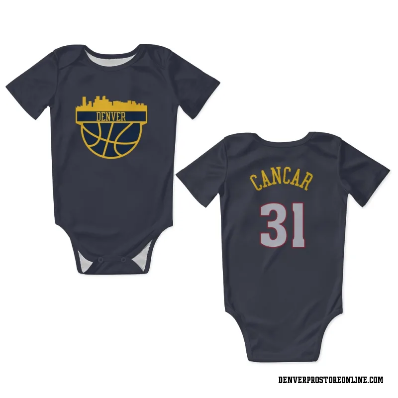 Navy Denver Nuggets  Vlatko Cancar  Newborn & Infant Bodysuit