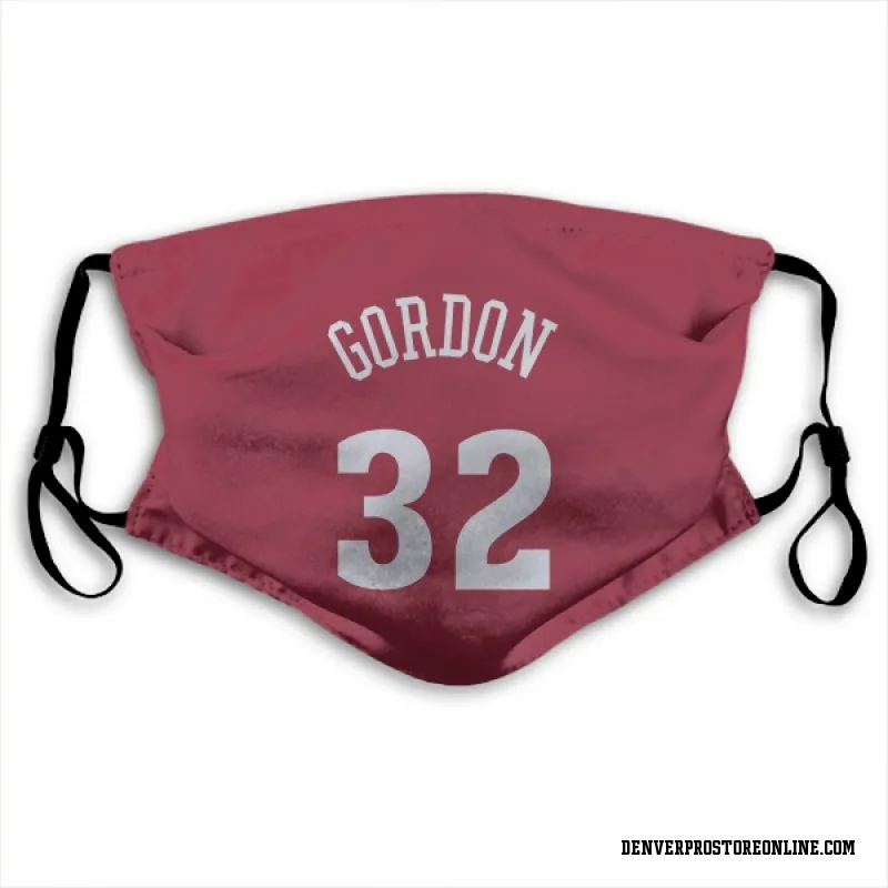 Red Denver Nuggets  Aaron Gordon  Face Mask (With 2 Free PM2.5 Filters)